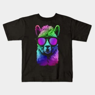 Alpaca Vibrant Colors Kids T-Shirt